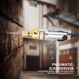 Air Screwdriver, Akozon Pneumatic Air Screwdriver 1/4 Inch Straight Hand Industrial 9000 rpm Reversible Screwdriver in Light Industry