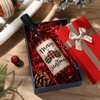 Maxcheck 12 Pcs 25 oz Christmas Plastic Wine Bottles Set