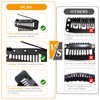 luwrevc Luwrevc Chunni Clips with Safety Pins, 12Pcs Teeth Strong