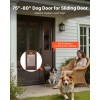 Adjustable Height Aluminum Alloy Pet Door 75 7/8 80 11/16