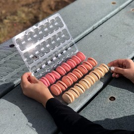 Pink Macarons Assortment - Baby Shower Macaroons - It's a Girl - French Cookies Set - Gluten free (24 Macarons)