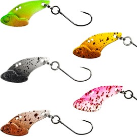 Fishing Lure Set, Vmsixvm, Fishing Tackle Set, Management Fishing Sites, Streams, Lures, Includes Trout Spoon, Lure, Crankbait, Sinking Minnow, Swivel, Snap, Spinner Lure, Rainbow Trout, Barbless
