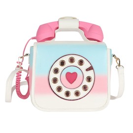 New Women's Shoulder Bag, Creative and Funny Personality Bag, Simulation Phone Messenger Bag, with A Microphone That Can Answer Calls, Can Adjust The Volume Bag, Large-capacity Handbag