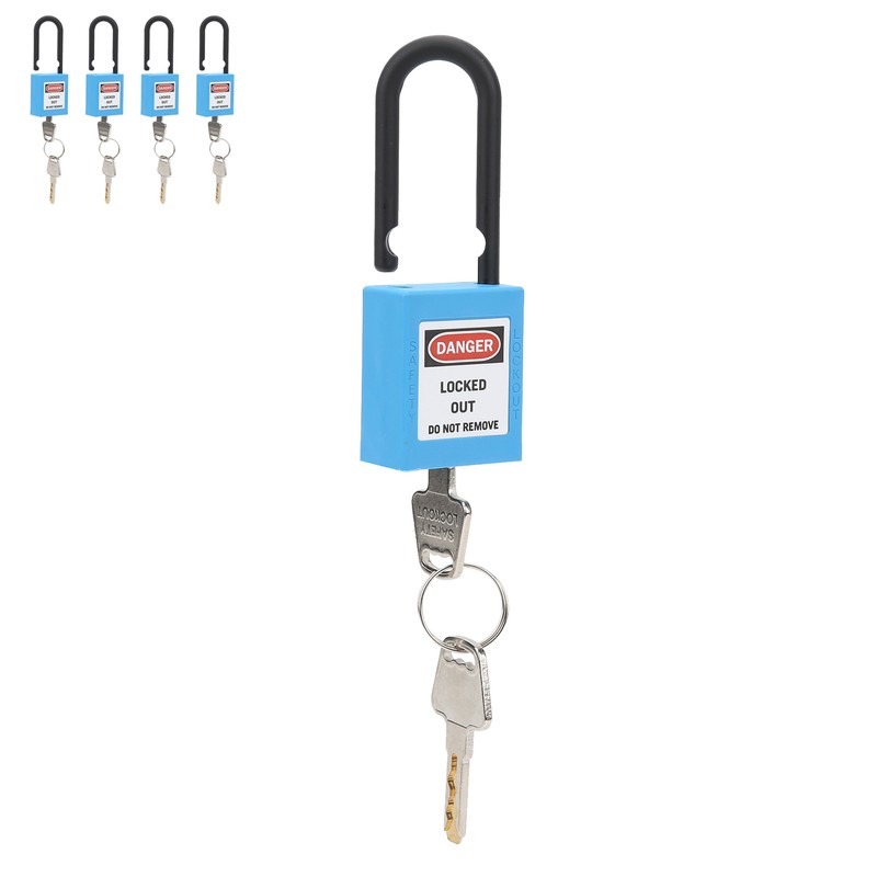5Set 38mm Lockout Tagout Lock Nylon Durable Dustproof Insulated Safety