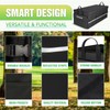 K KNODEL Car Trunk Organizer with Lid, 3 Compartments Collapsible