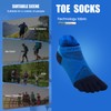 AONIJIE Toe Socks for Women Men Athletic Running Coolmax Five