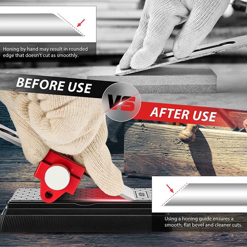 Honing Guide Tool Fixed Angle Professional Woodworking Sharpening Guide for