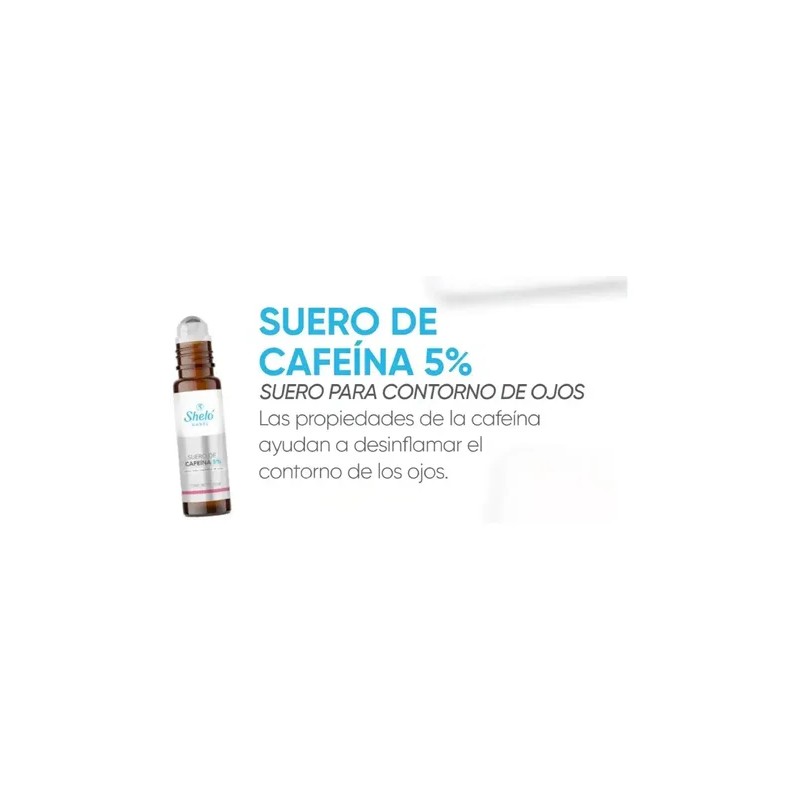 2 Sérum Suero Contorno Ojos Cafeína 5% Revitaliza Sheló