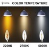 FANNIS 6 Pack C32 Candle Shape LED Bulb, 4W Equals