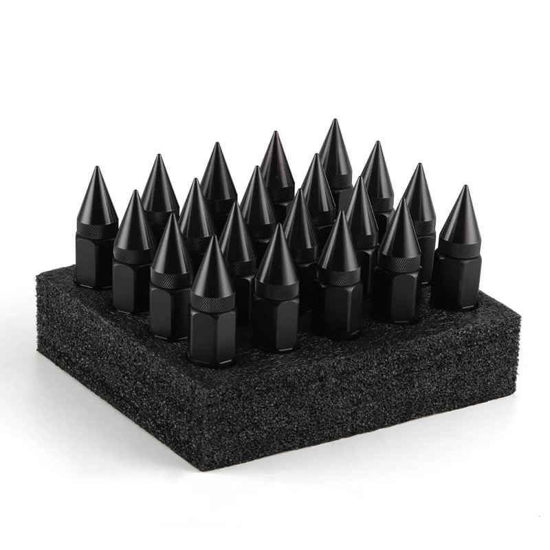 VEHITO 20PCS M12x1.5 60mm Wheel Rims Spiked Lug Nuts Spikes