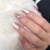 【NEW ARRIVALS!】 Press on Nails French Tip Bling Coffin Short
