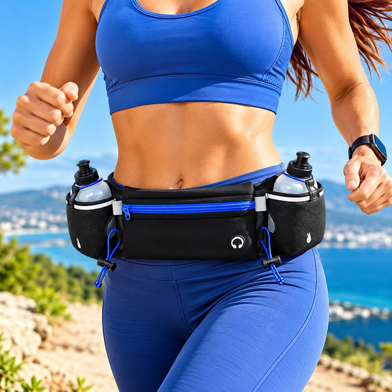 Running Hydration Belt for Men & Women – Dual 200mL