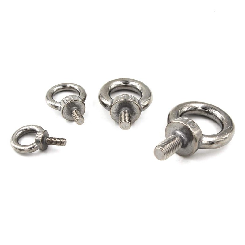 M8 Ring Shape Lifting Threaded Eye Bolt 304 Stainless Steel