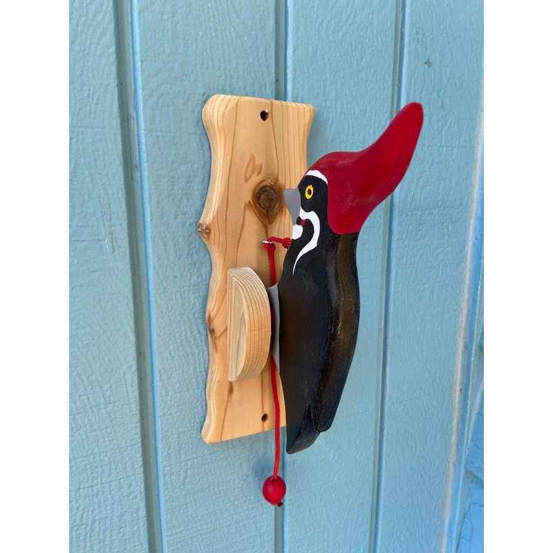 Male Pileated Woodpecker Door Knocker