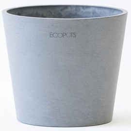 AND PLANTS Fashionable Flowerpot, Table No. 4, Diameter 5.1 inches (13 cm), Height 4.5 inches (11.4 cm), Weight 8.8 oz (250 g), Plastic, Pot Cover, Replanting, Nordic, Eco Table-M, Ecopots Amsterdam (Gray)