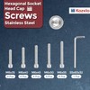 Kozelo 20pcs M6 Socket Head Cap Screws Bolts Nuts Assortment