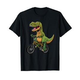 Cool BMX For Men Boys Kids Bike Rider T Rex Dinosaur Bicycle T-Shirt