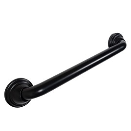 Decorative Shower Grab Bar - 16" Black Bathroom Grab Bars for Seniors - Non-Slip Bathroom and Household Handicap Safety Bar, Bathroom Bars for Elderly, Wall Handle Secure Grip, & Home Care Accessories