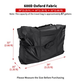 Rollator Walker Travel Bag - Waterproof Wheelchair Bag for Folding Walker Wheelchair Transport Chair Portable Large Duffel Bag Carry Case for Car Traveling (39" L x 16" W x 32" H)