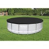 Bestway Round PVC 16 Foot Pool Cover for Above Ground
