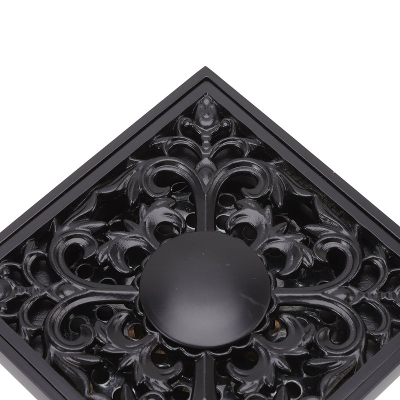 Floor Drain Quadrate Antique European Style Copper Stainless Steel Odor