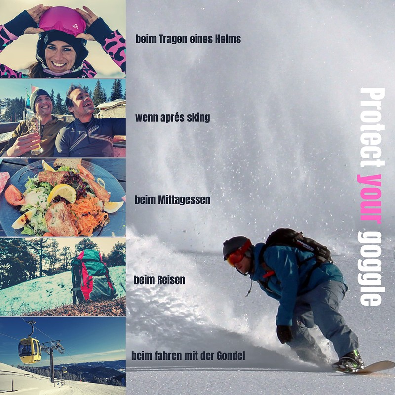 Goggle Protect Unisex - Adult Psychedelic Ski Goggles, Multi, One