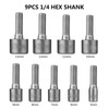 Nut Driver Set, HPHOPE 9 Pcs Socket Spanner Set 5-13mm