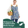 Plus Size Aprons for Women with Pockets Cotton Linen Cobbler