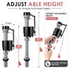 3 Sets Toilet Float Replacement Kit with 2 Inch Flapper