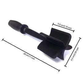 Meat Chopper,Ground Beef Masher,Multifunctional Heat Resistant Nylon Hamburger Chopper, Non Stick Blends and Mashes Nylon Ground Meat Chopper Utensil, Mix Chopper, Black