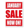 January Sale Sign, Window, wall Shops promotional advertising, A1 841x594mm,