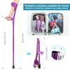 Antdvao Forearm Crutches Pair Folding Forearm Crutches Anti-Drop Cuff Reduces
