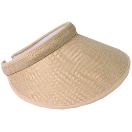 ONE LIMITATION CP051 Wide Brim Plain Sun Visor, Sports, Casual, Cap, Hat, Lightweight, Women's