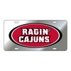 Craftique Louisiana-Lafayette Plate Frame (DOMED RAGIN CAJUNS PLATE (45022))