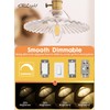 CRLight 6W Dimmable LED Candelabra Bulb 80W Equivalent 800LM, 6