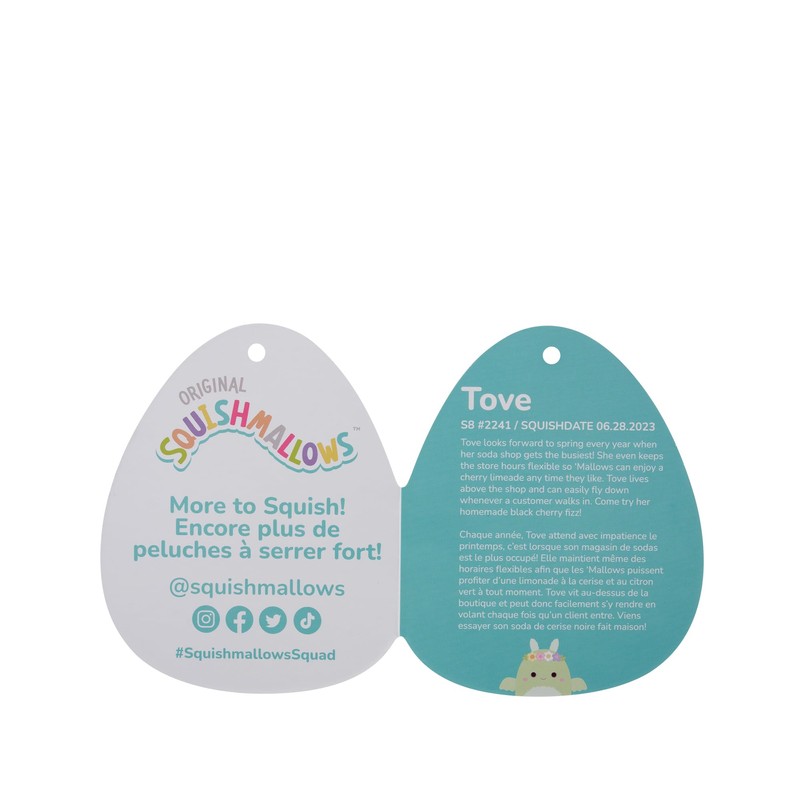 Squishmallows Original Peluche de 19 cm- Tove le Papillon de
