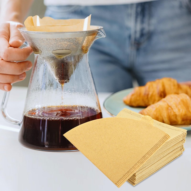 2 coffee filters Cone 50PCS #2 Coffee Filters Unbleached Natural