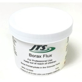 Borax 1/2 Pound Container Melting Flux 8 Oz. To Glaze Crucible Dishes for Gold Silver Jewelry by JTS