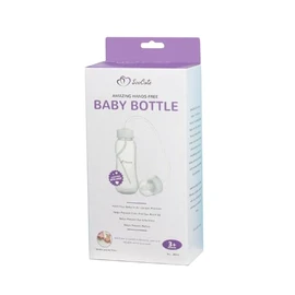 Hands-Free Baby Bottle - Anti-Colic Nursing System 9 oz Baby Bottle with Fast Flow Nipple/Teat 3m+ with Tube Straw Feeding System for Toddler 1 Year+ (1 Bottle - Soo Cute)