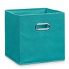 Zeller Present 14138 Fleece Storage Box, Petrol