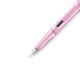 LAMY L2DLR-F Fountain Pen, F, Fine Point, Safari, Light Rose, Dual Use, Limited Edition