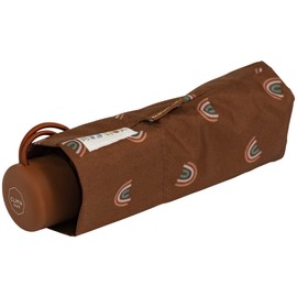 RS-Versand Women's Pocket Umbrella Hand Opener - Arcs, brown