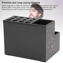 Barber Organizer, Barber Scissors Holder Box Salon Scissors Holder Barber Accessories Shop Accessories with Rack Shaving Tool Organizer Cosmetic Storage Box for Hair Barber Shop