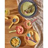 Metahom Ceramic Small Serving Spoons, Colorful Soup Spoon Set for
