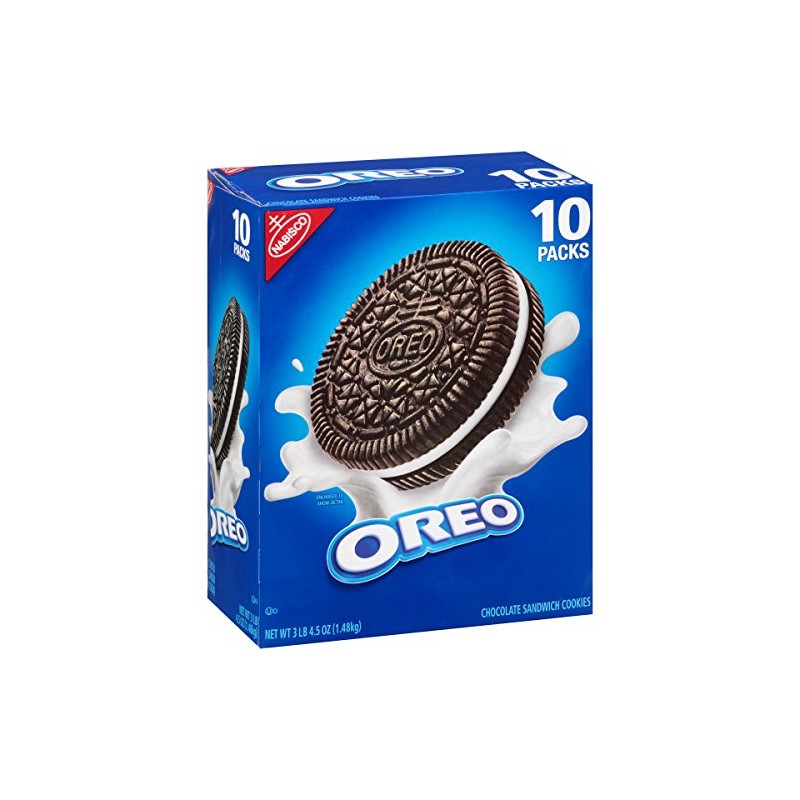 Nabisco Club Pack Sandwich Cookies, Nabisco Oreo Chocolate, 52.5 Ounce