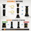 Putsea 4 Pcs Adjustable Bed Support Legs 8.5-13 Inch, 4400LBS