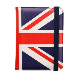 MOIRENTO Union Jack Passport Cover and Travel Document Wallet Card Holder with RFID Blocking Protection England UK