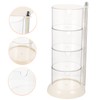 LABRIMP Cotton Swab Holder Rotatable Design Multi Makeup Organizer for