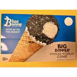 Blue Bunny Big Dipper Cone Ice Cream Truck Sticker Free Shipping‼️