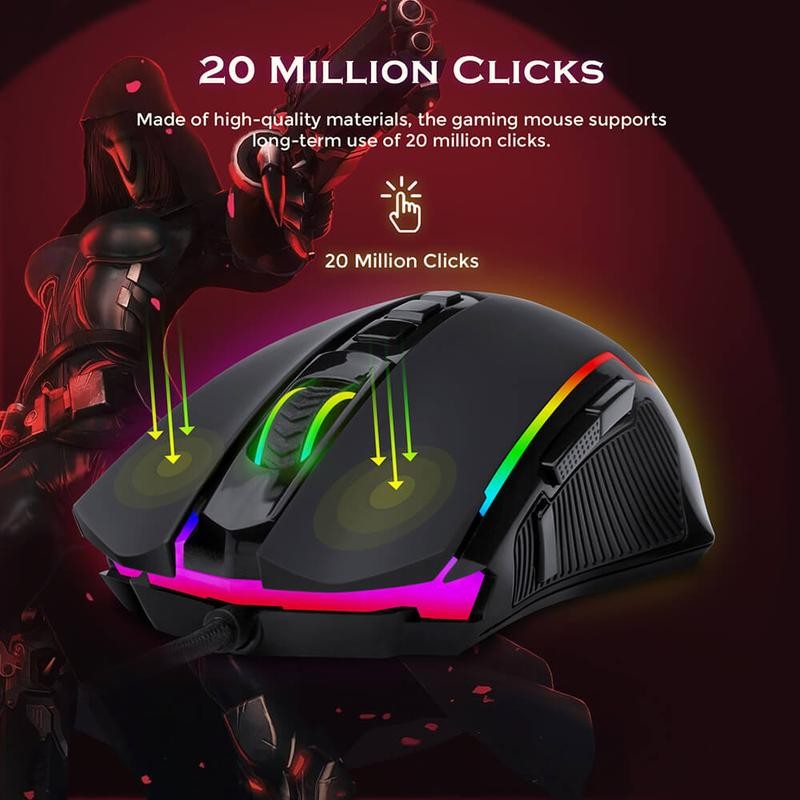Redragon M910 Ranger Basic RGB Wired Gaming Mouse 8000 DPI